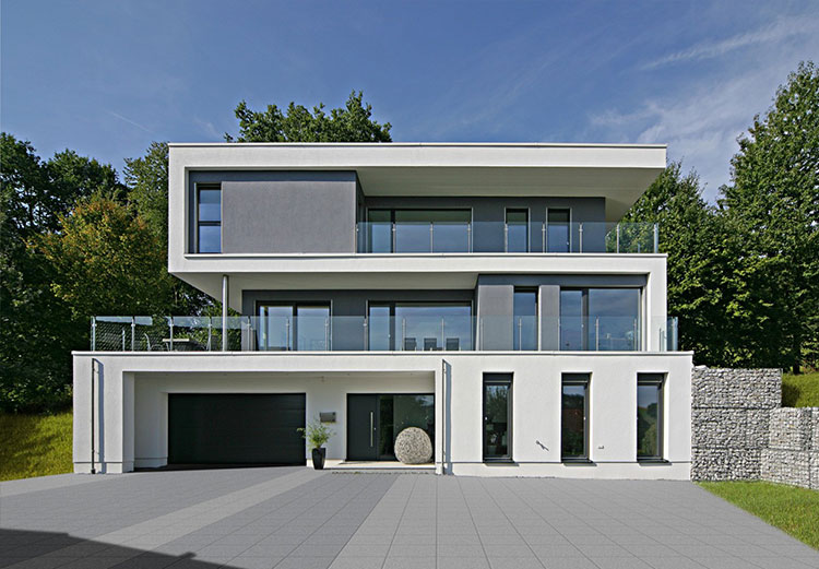 Bauunternehmen finden | Haustypen und Bauweisen | Flachdach | Fertighaus-QualityGuide